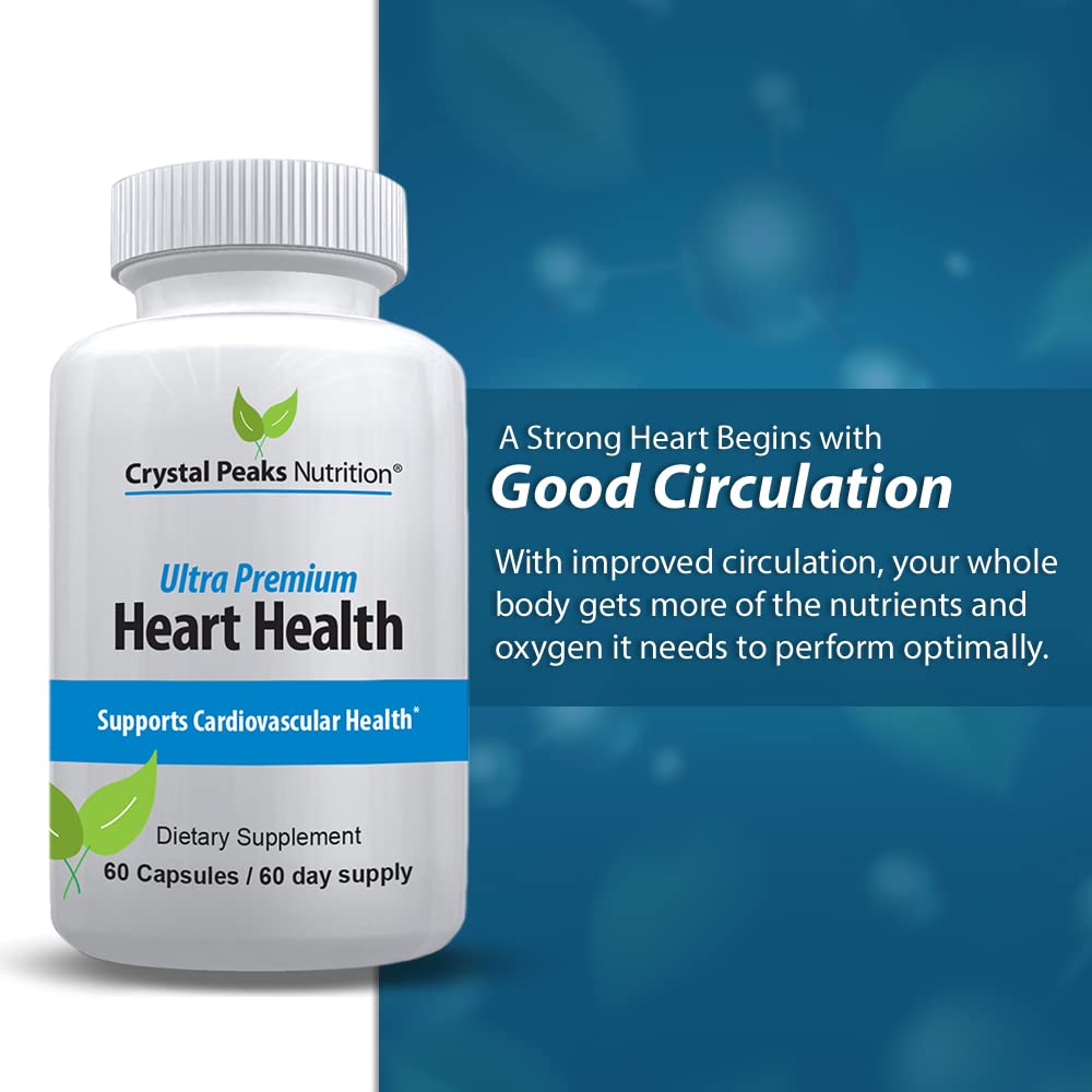 Crystal Peaks K2 D3 capsules illustrating vitamin support for arteries.