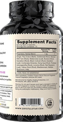 Crystal Star Fibro Defense ingredients label close-up showing key herbs.