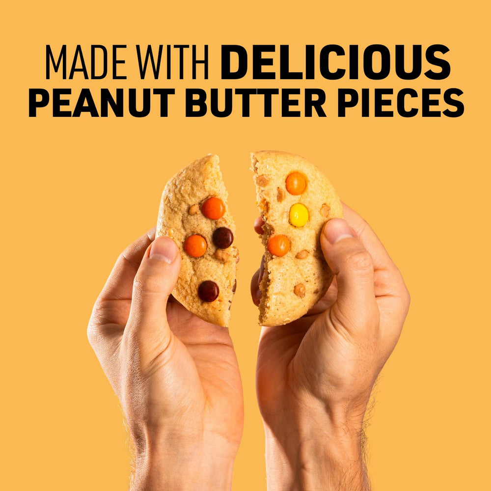 CTRL cookie top with candy-coated peanut butter pieces highlights crunch and indulgent flavor notes.