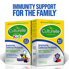 60-count Culturelle Immune Defense bottle designed for kids ages 3+