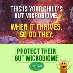 Culturelle Kids Probiotic + Fiber packets fit into daily meals and snacks.