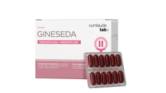 Label detail of Cumlaude Gineseda highlighting key actives.