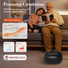 CuPiLo Foot Massager Deep Kneading demonstrates rolling heads for targeted foot relief.