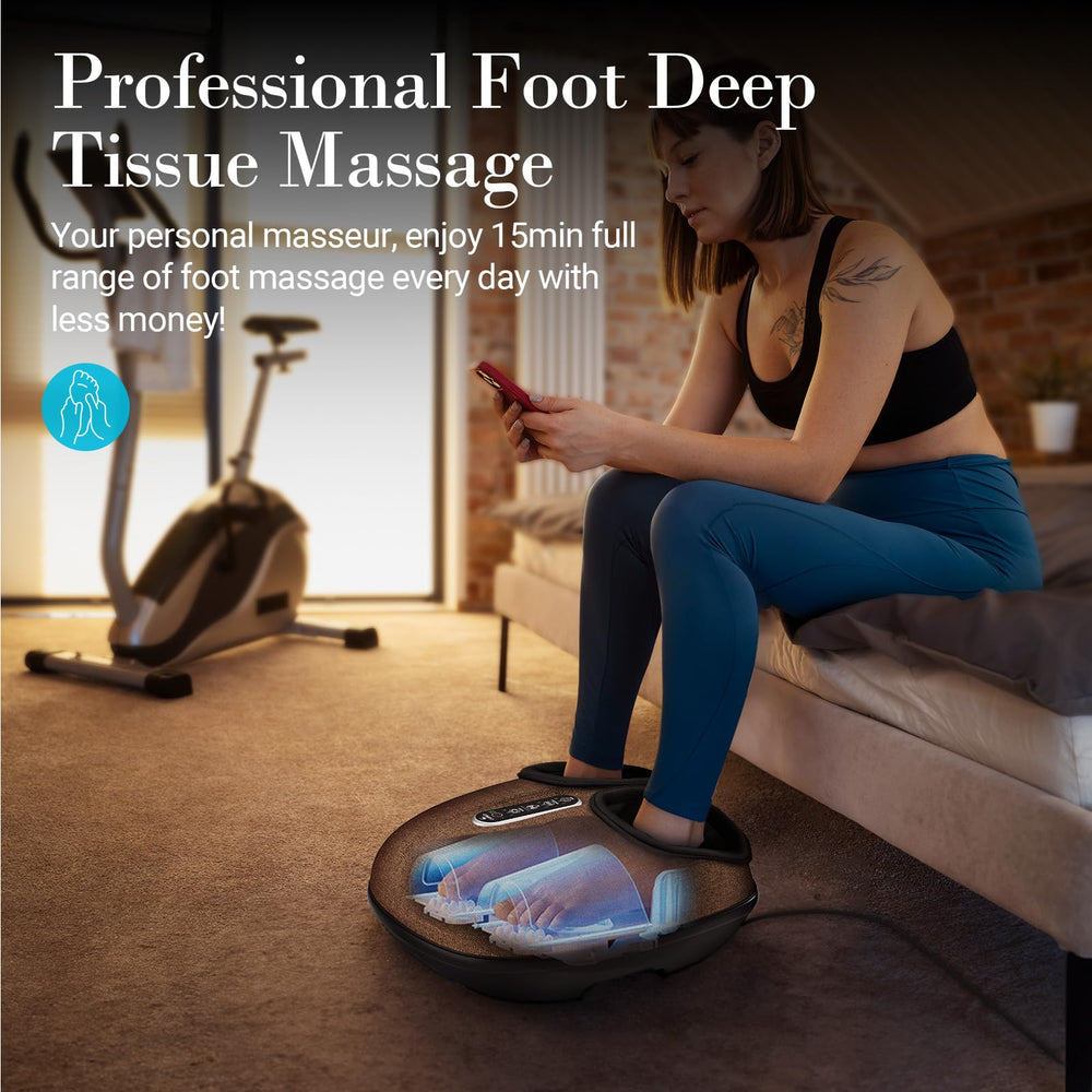 CuPiLo foot massager heat levels warm feet and improve circulation