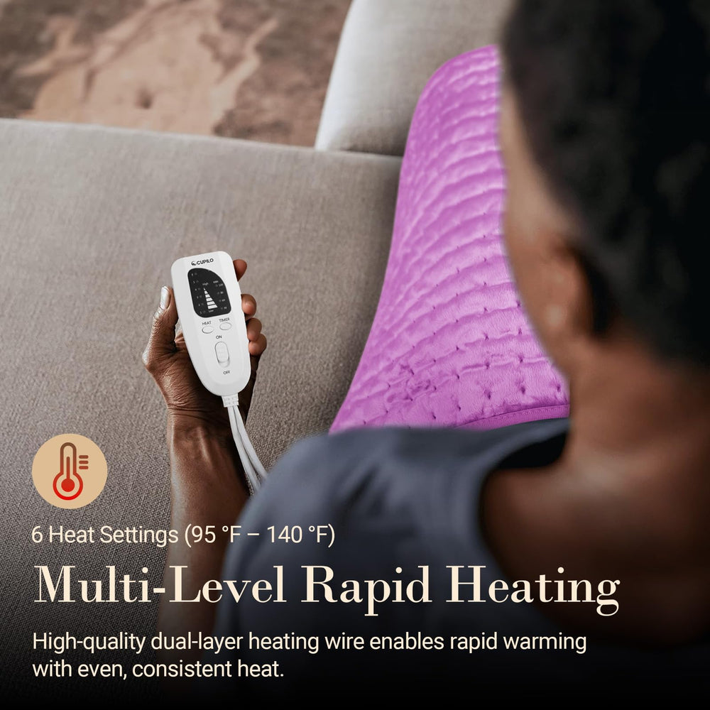 CuPiLo velvet-soft fabric offers plush comfort during use.
