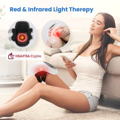 CuPiLo Knee Massager with Heat mode indicators for easy session customization.