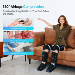 CuPiLo massager with 3 modes enables customizable leg relaxation.