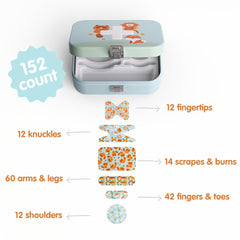 Cupkin reusable metal tin keeps first aid supplies neatly grouped.