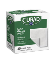 Curad Pro-Gauze Pad ideal for cleaning around wounds or applying ointments