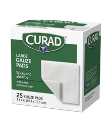 Curad Pro-Gauze Pad can be cut to fit custom wound shapes