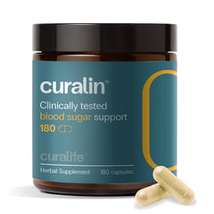 Curalife Curalin bottle ready for daily blood sugar support.