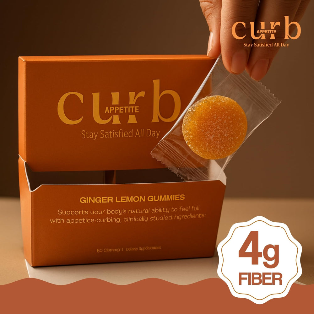 curb APPETITE ingredients label highlighting clinically studied components for real results.