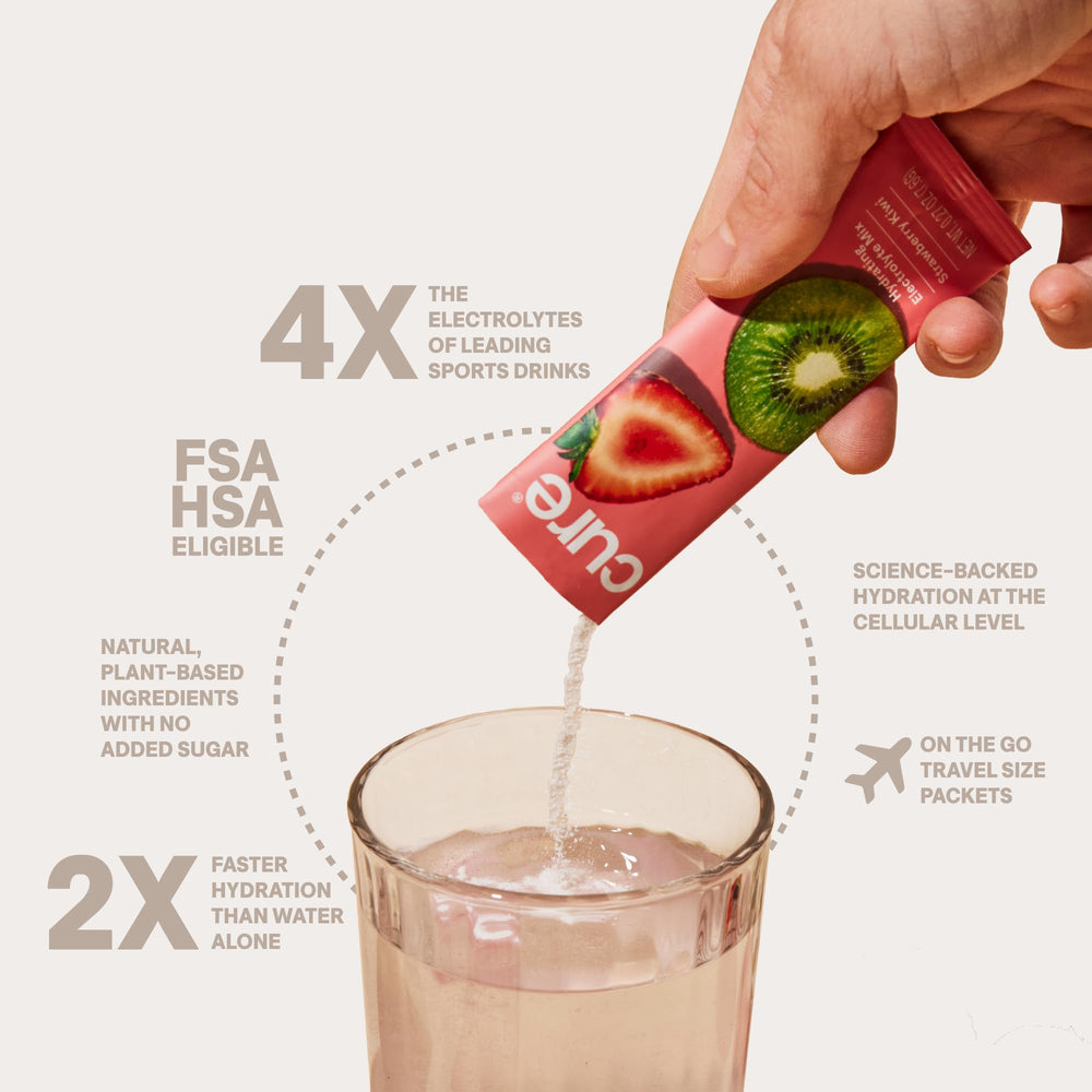 Cure Hydration fruit-juice-blend image emphasizes real fruit flavor and natural sweetness.