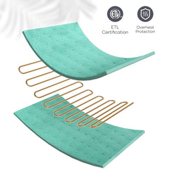CURECURE oversized pad crafted with soft flannel for skin-friendly comfort.