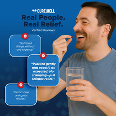 CUREWELL bottle cap open, ready for daily use.