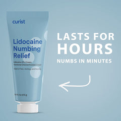 Curist 5% Lidocaine Cream twin-pack packaging offers bulk ready-to-use relief.