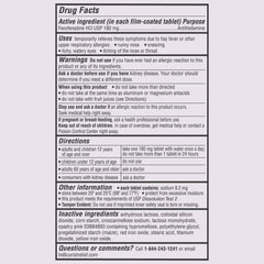 Curist Fexofenadine 180mg seal highlighting non-drowsy benefit.