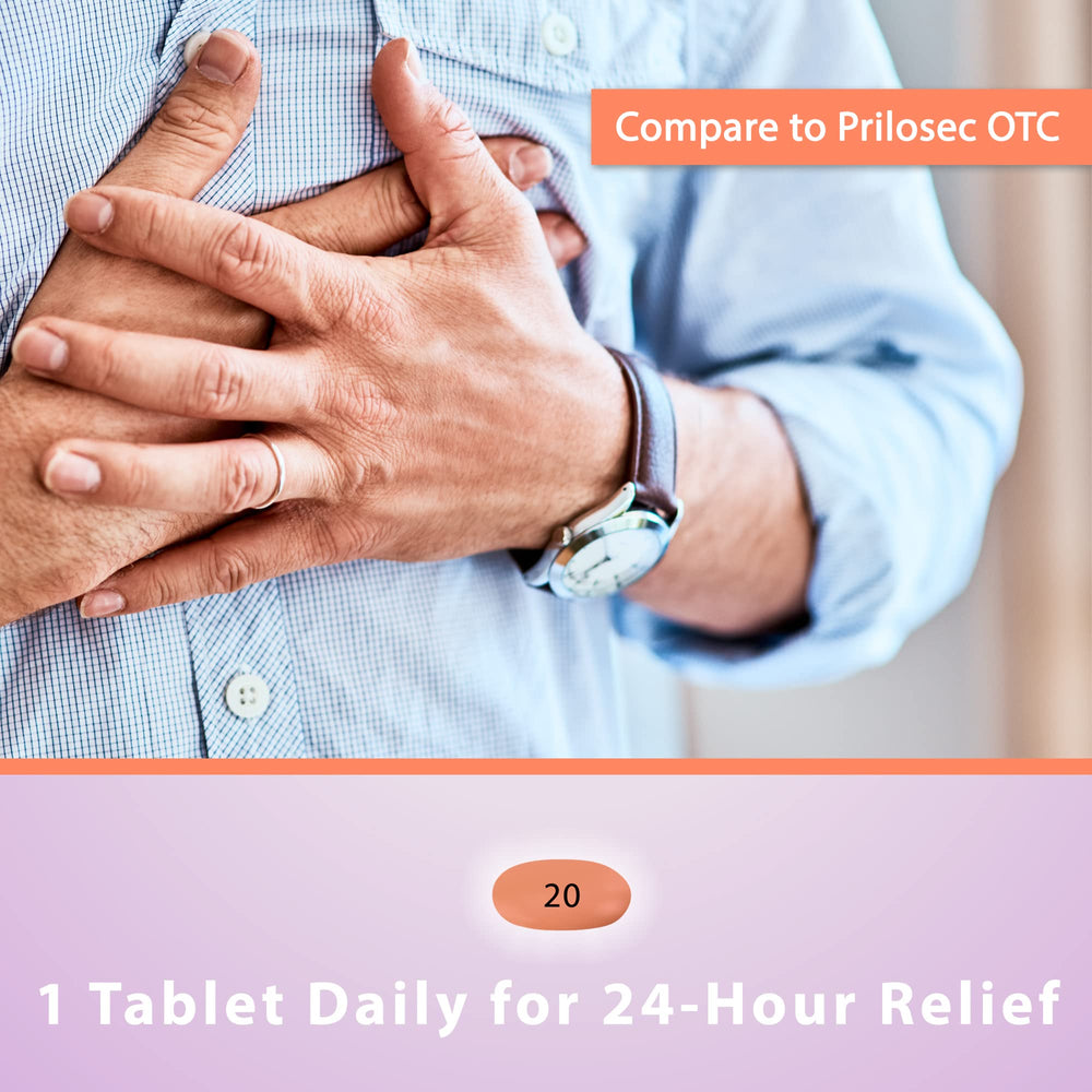 Close-up of delayed-release tablets designed for sustained acid control.