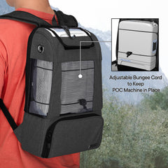 CURMIO POC backpack anti-theft pocket keeps valuables secure.