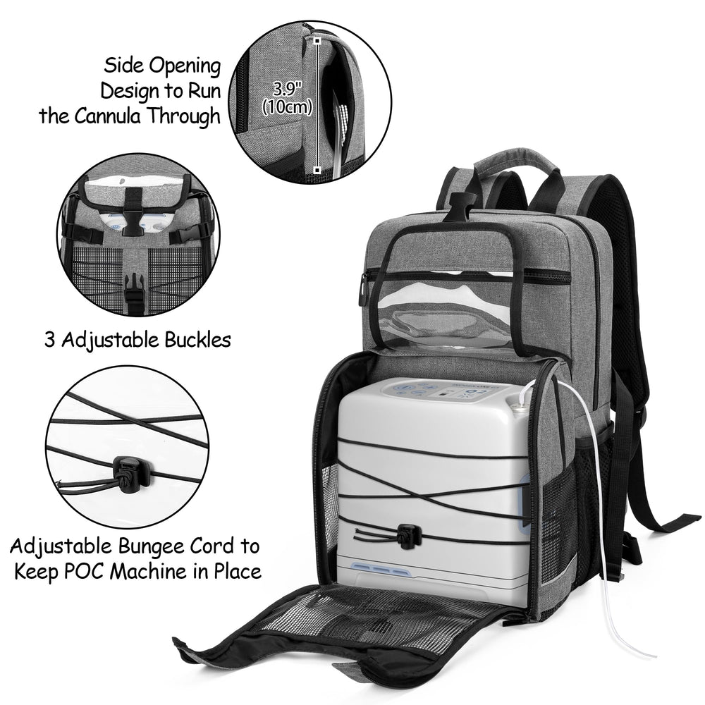 CURMIO front-compartment keeps the oxygen unit secure and accessible.