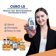 CUROFIT total cholesterol strips for quick at-home readings