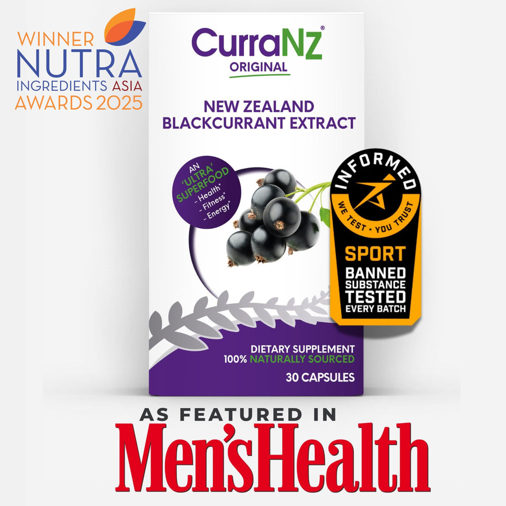 CURRANZ label detailing vegan and caffeine-free features.