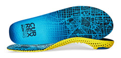 Currex RunPro deep heel cup enhances stability and locks the heel in place.