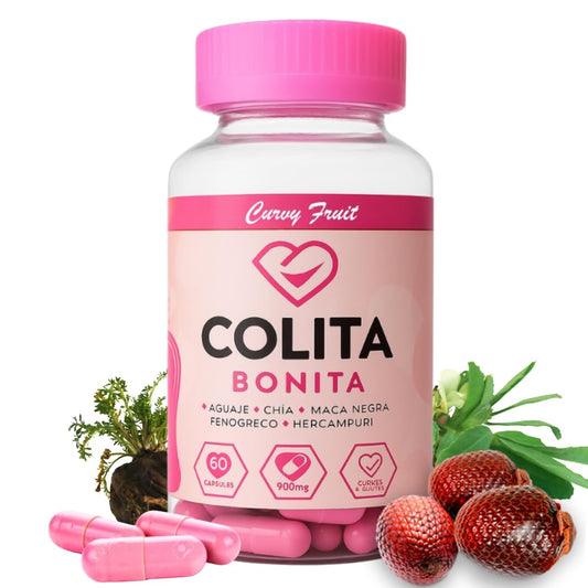 Curvy Fruit Colita Bonita bottle front view highlighting natural boosting potential for curves.