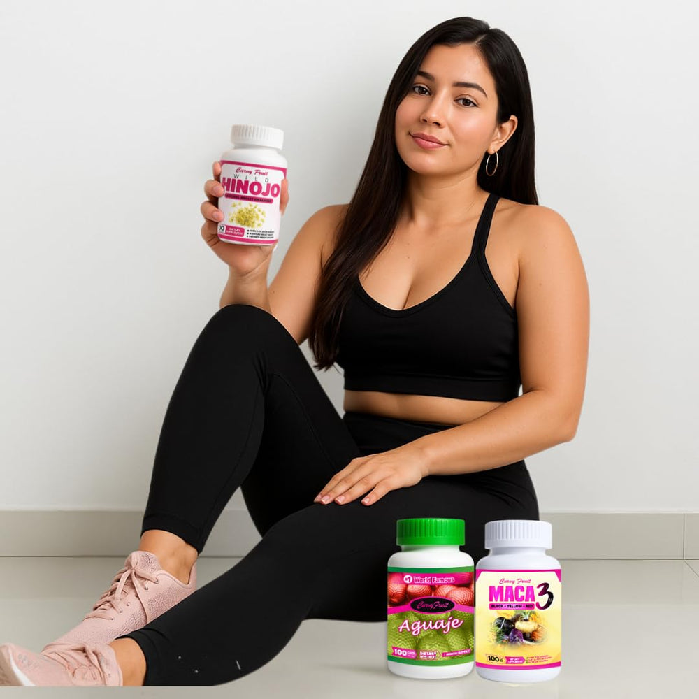 Curvy Fruit Red Maca capsules for daily routine use.