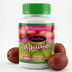 CurvyFruit Aguaje bottle front shows a natural, plant-based wellness product.