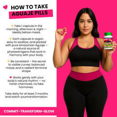 CurvyFruit capsules poured into hand for easy daily use.