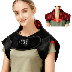 Cutiskrave red light therapy neck wrap with 660nm and 850nm LEDs for targeted relief