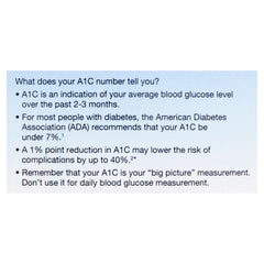 CVS Health A1C at-home test kit guide with clear instructions for use.