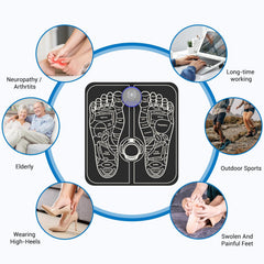 CWTUL Health Expert Electronic Stimulator feet sole pads enable focused foot therapy.