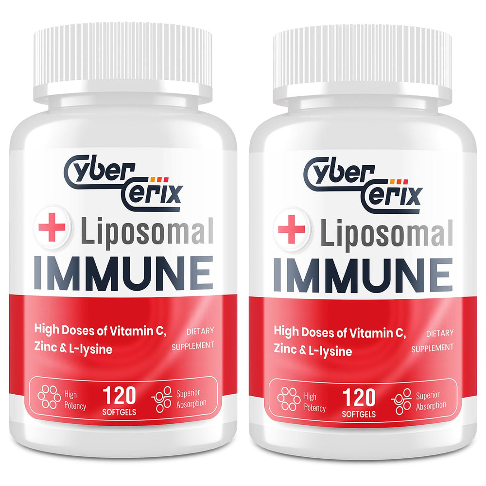 CyberCerix liposomal immune support bottle for daily wellness