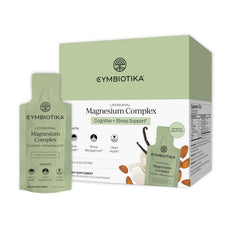Cymbiotika Liposomal Magnesium bottle close-up highlighting high absorption.