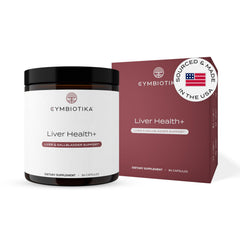 CYMBIOTIKA Liver Health bottle with capsules for daily liver support.