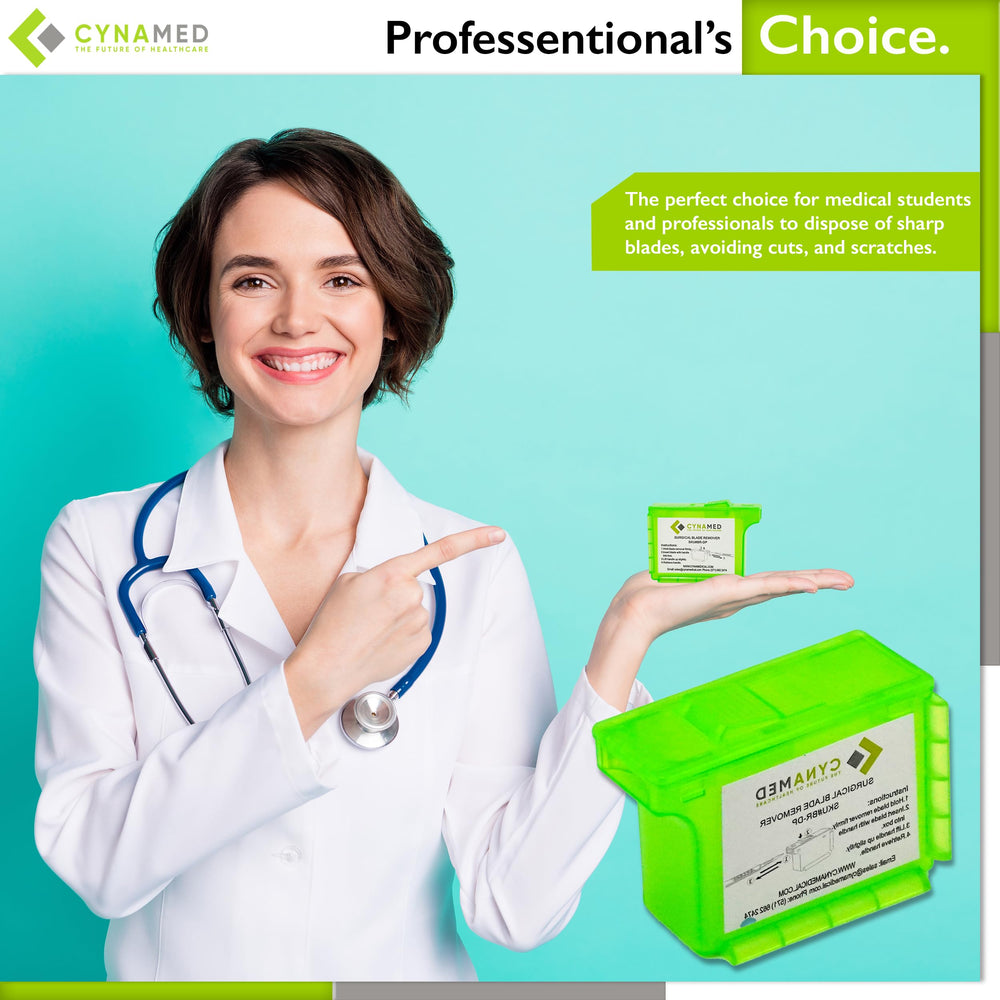 Cynamed disposable unit promotes safe disposal and reduces cross-contamination risk