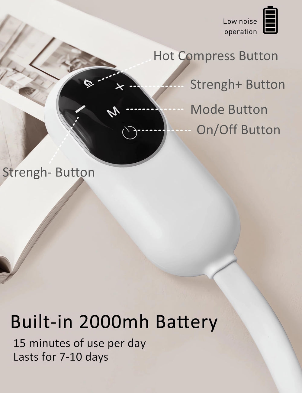 CYTJ head massager low-noise design for whisper-quiet sessions