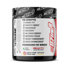 D-Fine8 tub label highlighting caffeine and Senactiv for heightened alertness