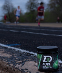 No artificial dyes on the D1 Fuel Elite Prime Time Lime label
