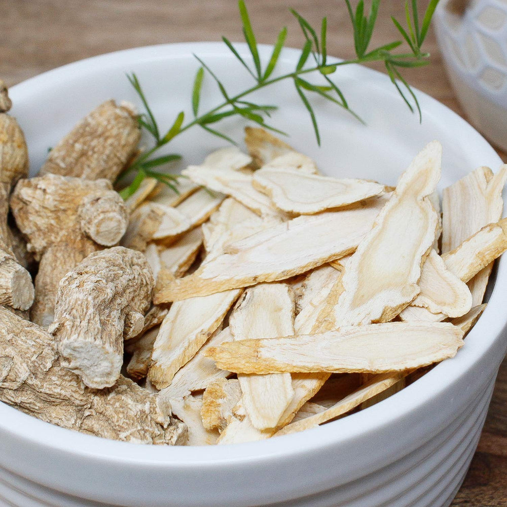 Immunity-supporting ginseng slices you can add to soups, teas, or smoothies
