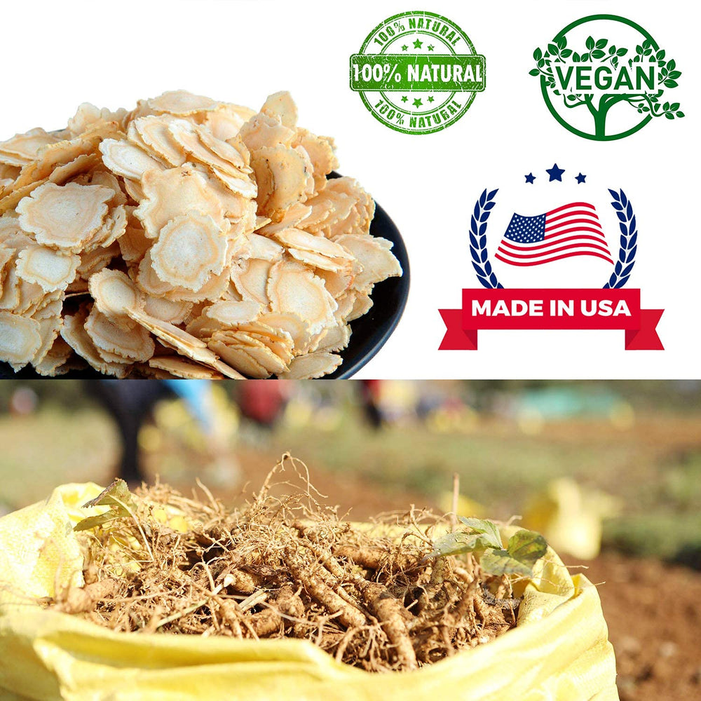 DABC OAK LAND ginseng slices infusion in tea cup.