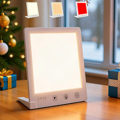 DABLEIBEN Sun Light Therapy Lamp front view delivering 10,000 Lux white light for mood and energy