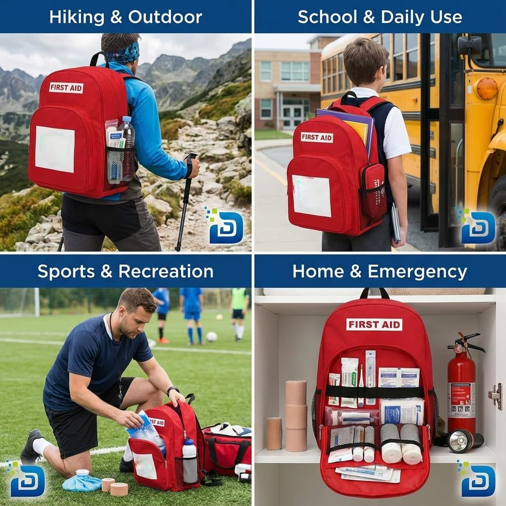 DABOS emergency backpack supports hiking and outdoor readiness.