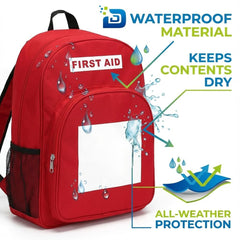 DABOS waterproof fabric protects supplies during camping adventures.
