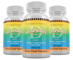 Daily Health FlexProtex D capsules close-up for easy daily joint support.
