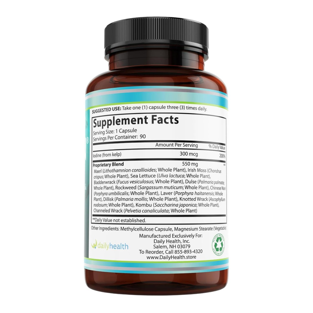 Daily Health Seatrition three-month supply box on shelf.