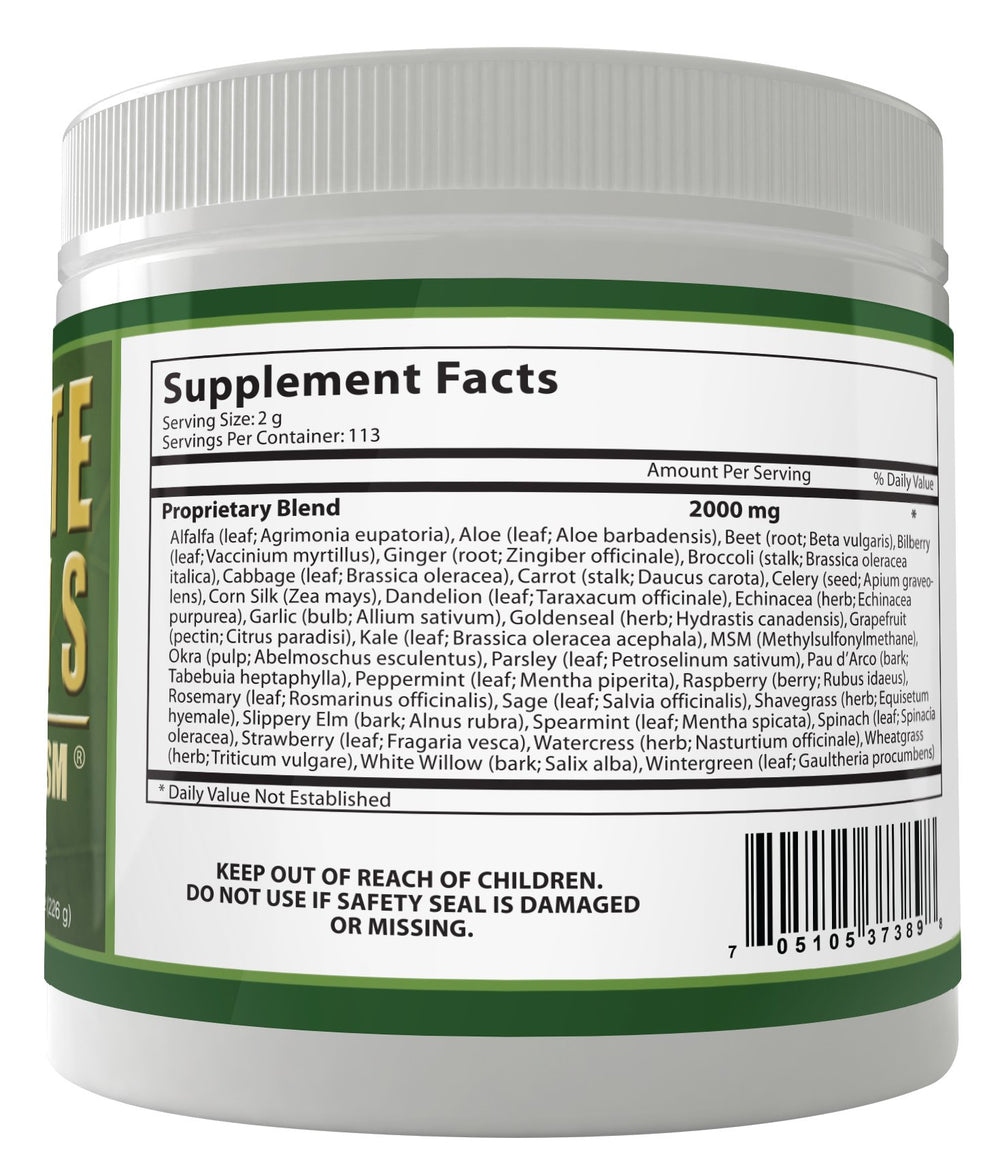 Daily Health Ultimate Greens Powder three-pack packaging for convenient supply.