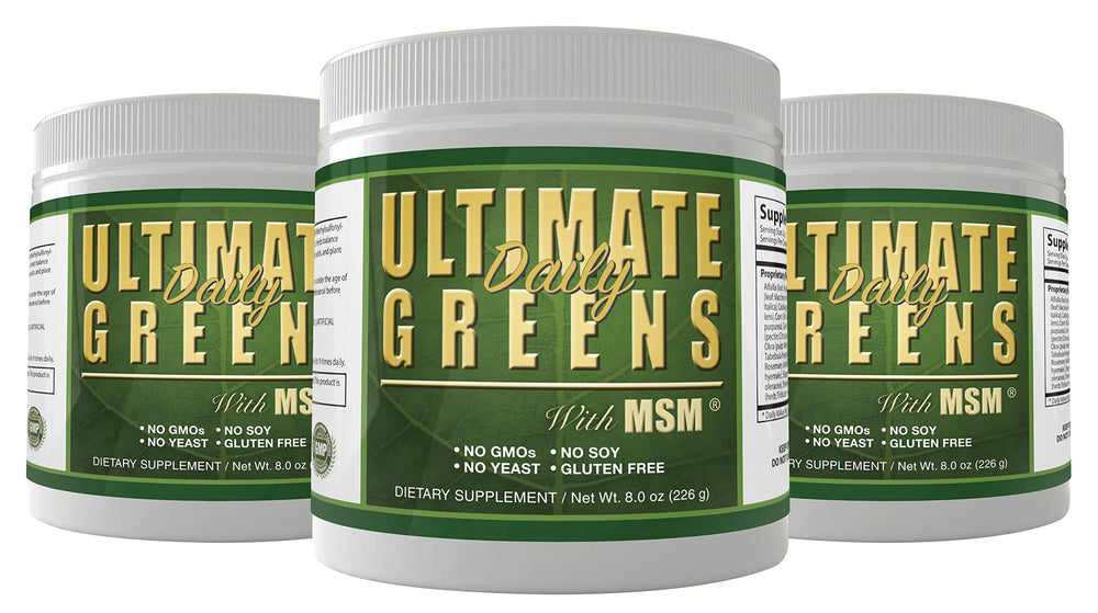 Daily Health Ultimate Greens Powder tub ready for easy daily greens support.